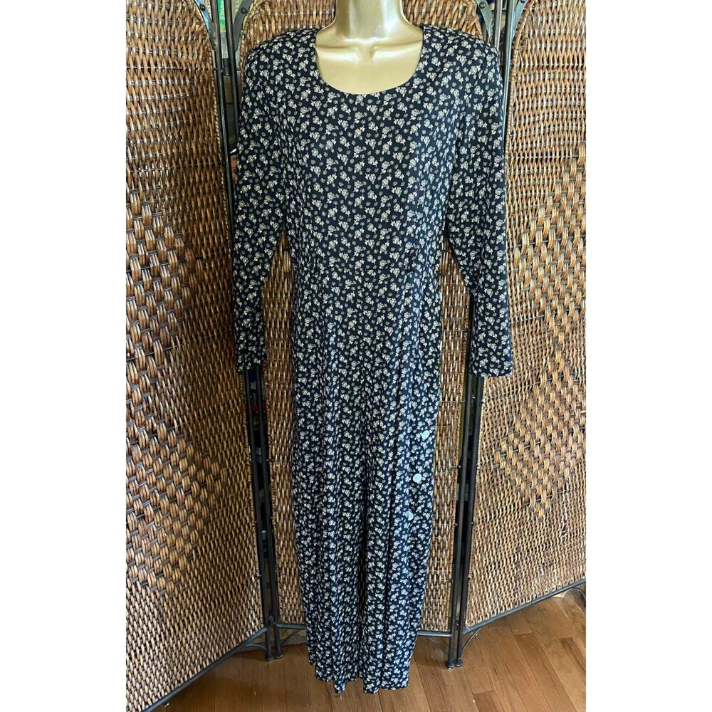 Size M//Vintage 90s Palazzo Wide Leg Jumpsuit
